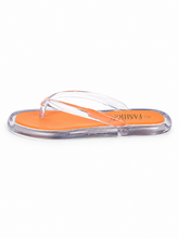 Women’s Jelly Flip Flops – Minimalist Clear Thong Sandals with Transparent Flat Sole