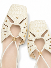 Vintage Fisherman Ballet Flats for Women