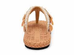 Golden Coast Raffia Flip-Flops
