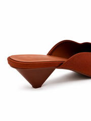 Terra Satin Mule Heels