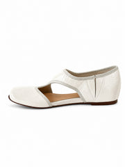 Vintage Cutout Ballet Flats – Square Toe Slip-On Mary Jane Flats for Women