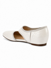 Vintage Cutout Ballet Flats – Square Toe Slip-On Mary Jane Flats for Women