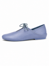 Minimalist Soft Leather Lace-Up Ballet Flats – Lightweight Everyday Comfort Shoes