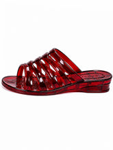 Retro Jelly Wedge Slide Sandals – Y2K Transparent PVC Vacation Slides