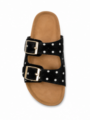 Retro Polka Dot Cork Slides