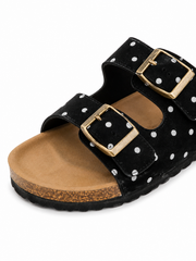 Retro Polka Dot Cork Slides