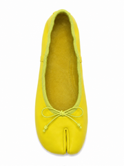 Split-Toe Bow Ballet Flats for Women – Soft Slip-On Shoes