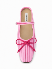 Vintage Bow Mary Jane Flats