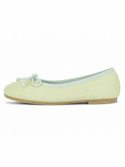 Square Toe Ballet Flats – Soft Leather Bow Flats for Everyday Comfort