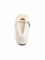 Fuzzy Mary Jane Winter Slip-On Shoes