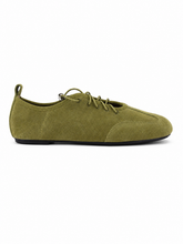 Women’s Suede Oxford Flats – Minimalist Lace Up Ballet Shoes for Everyday Comfort