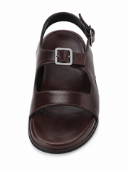 Vintage Fisherman Slingback Sandals – Minimal Leather Flat Sandals for Women