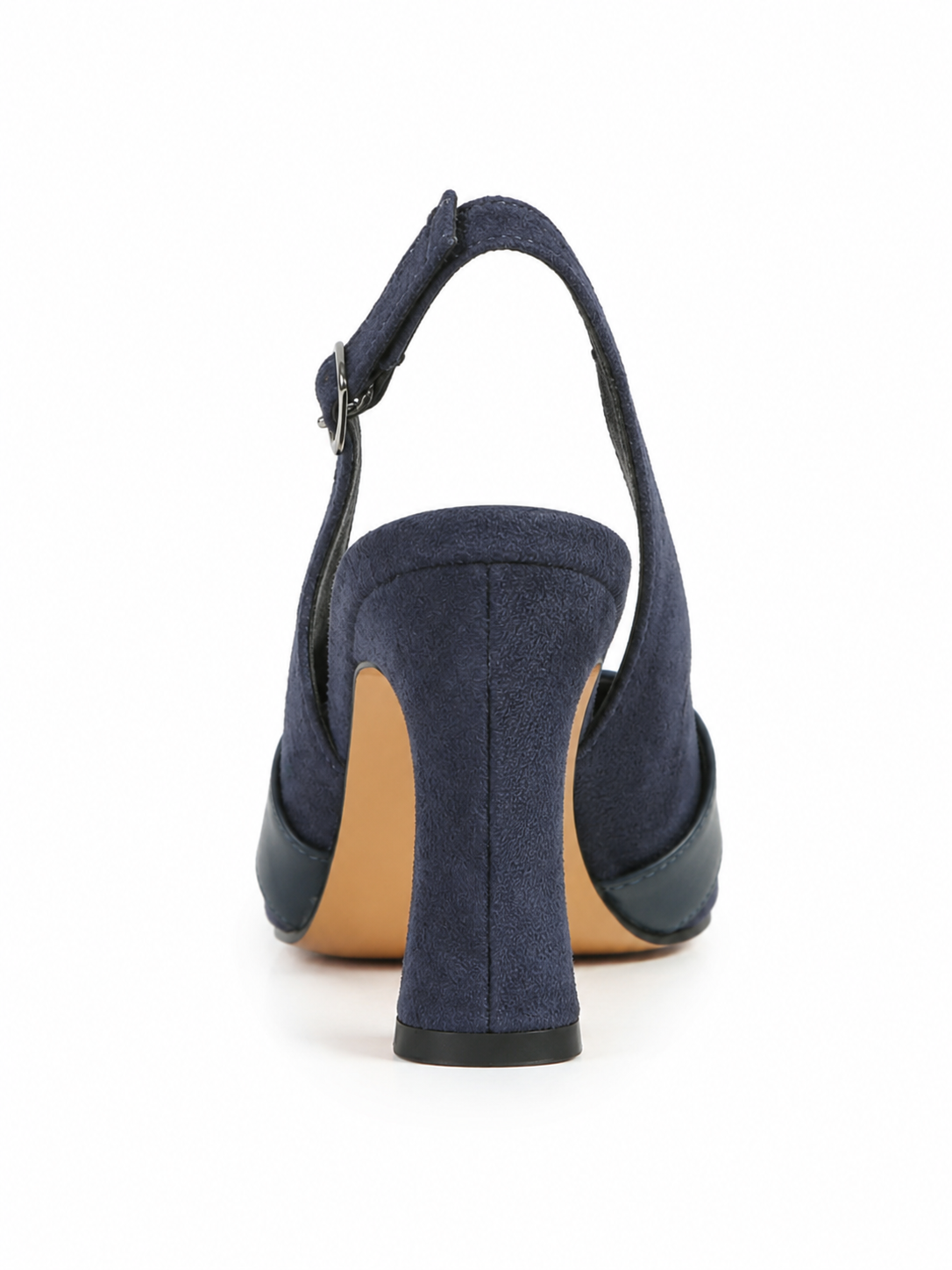 Vintage Pointed Toe Slingback Heels for Women – Elegant Bow Strap Mid Heel Pumps