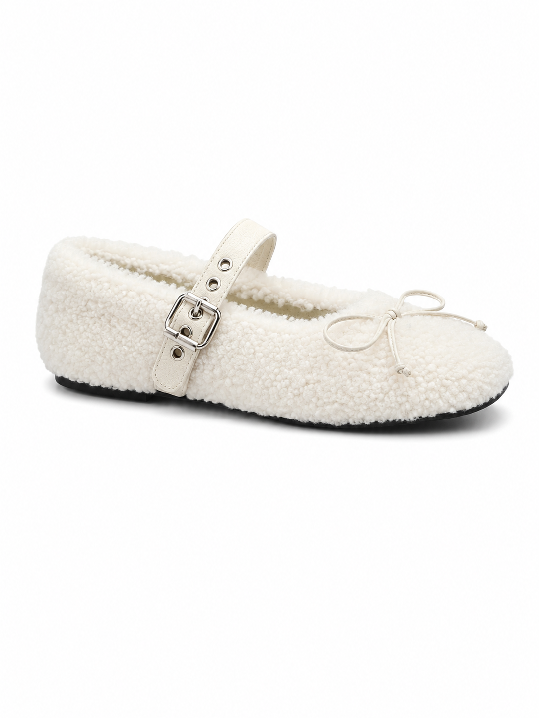 Fuzzy Mary Jane Winter Slip-On Shoes