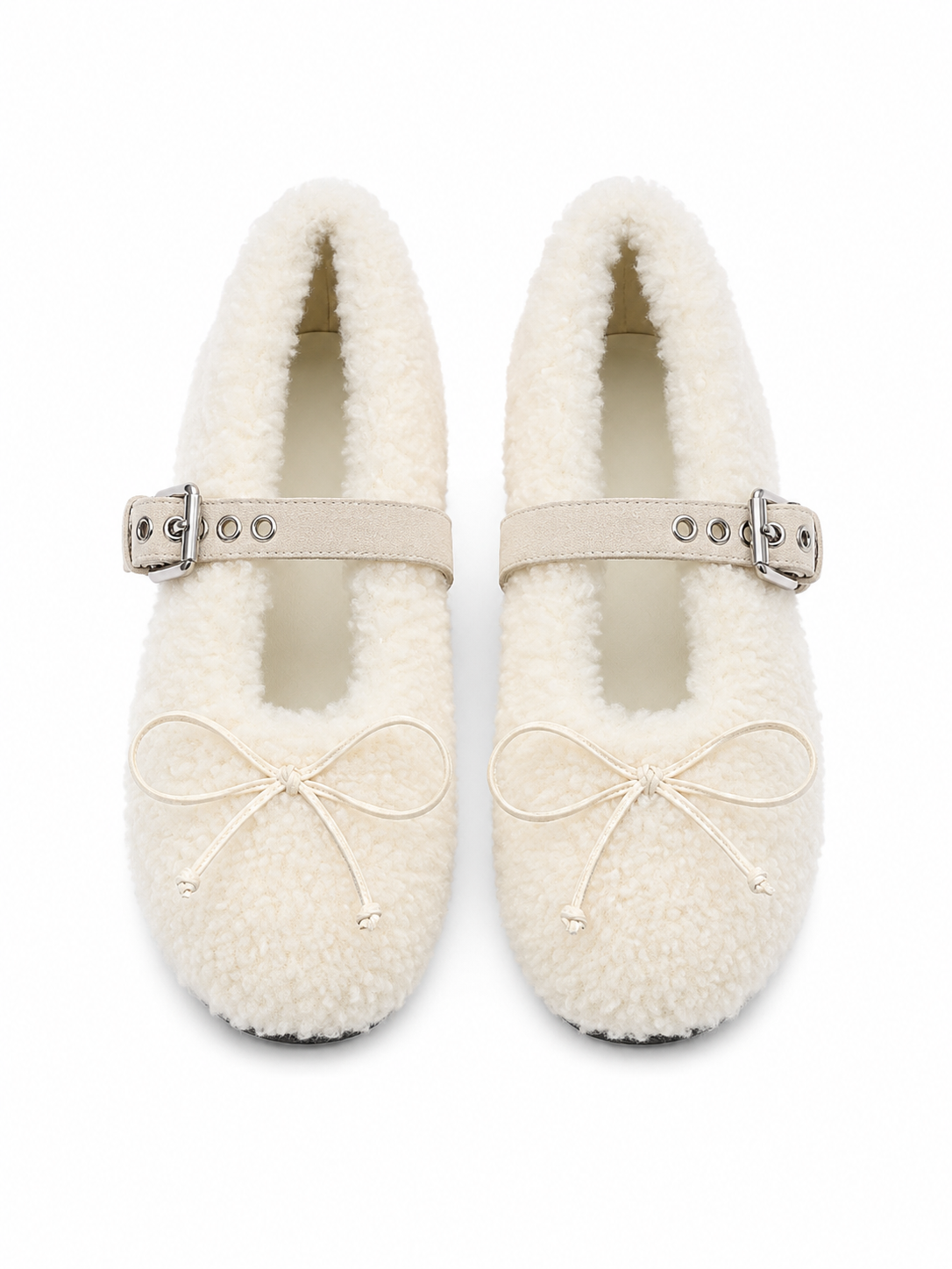 Fuzzy Mary Jane Winter Slip-On Shoes