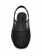 Mesh Slingback Flats