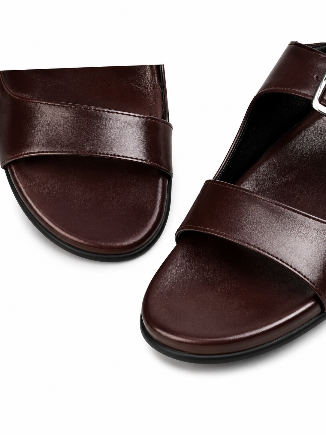Vintage Fisherman Slingback Sandals – Minimal Leather Flat Sandals for Women