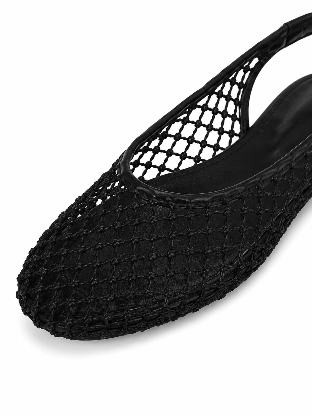 Mesh Slingback Flats