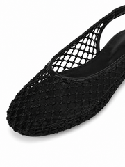 Mesh Slingback Flats