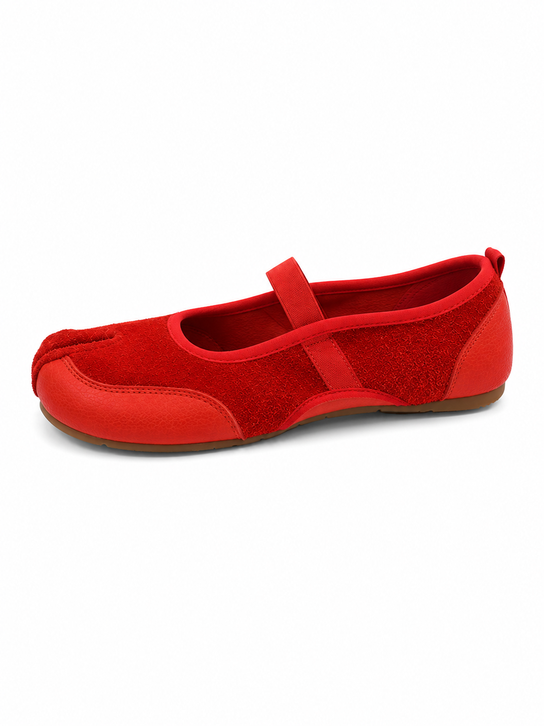 Retro Split-Toe Mary Jane Flats for Women