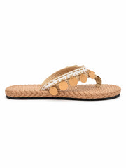 Golden Coast Raffia Flip-Flops