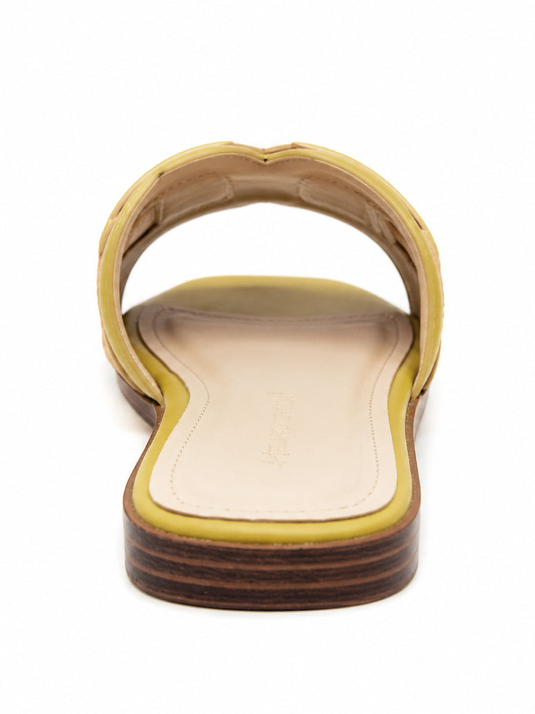 Soleil Raffia Slide Sandals