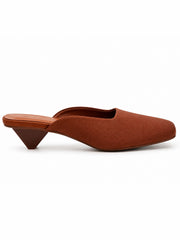Terra Satin Mule Heels