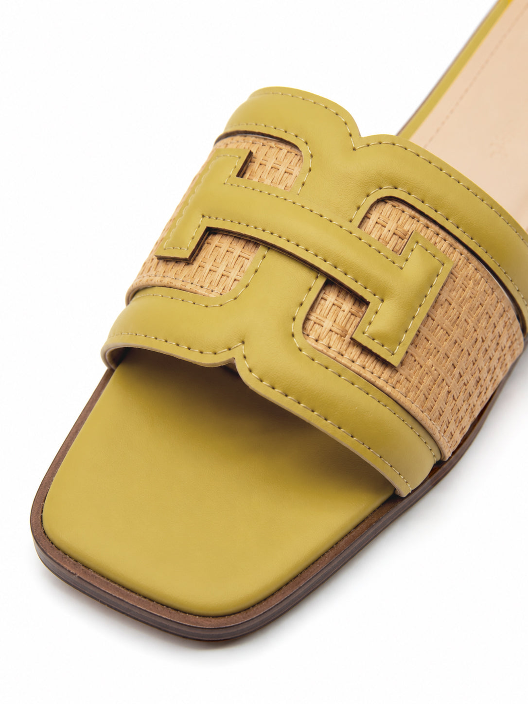 Soleil Raffia Slide Sandals