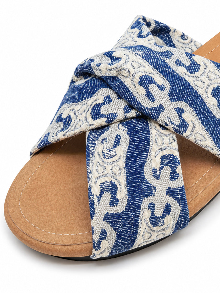 Coastal Knot Woven Slides