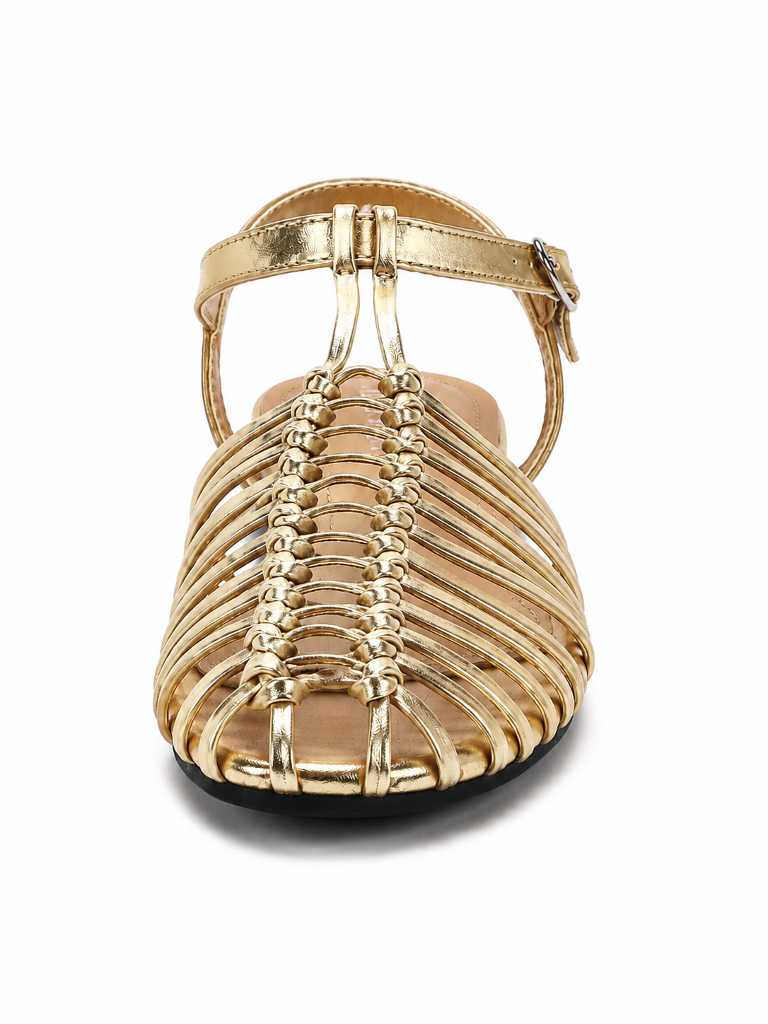 Woven Cage Flat Sandals