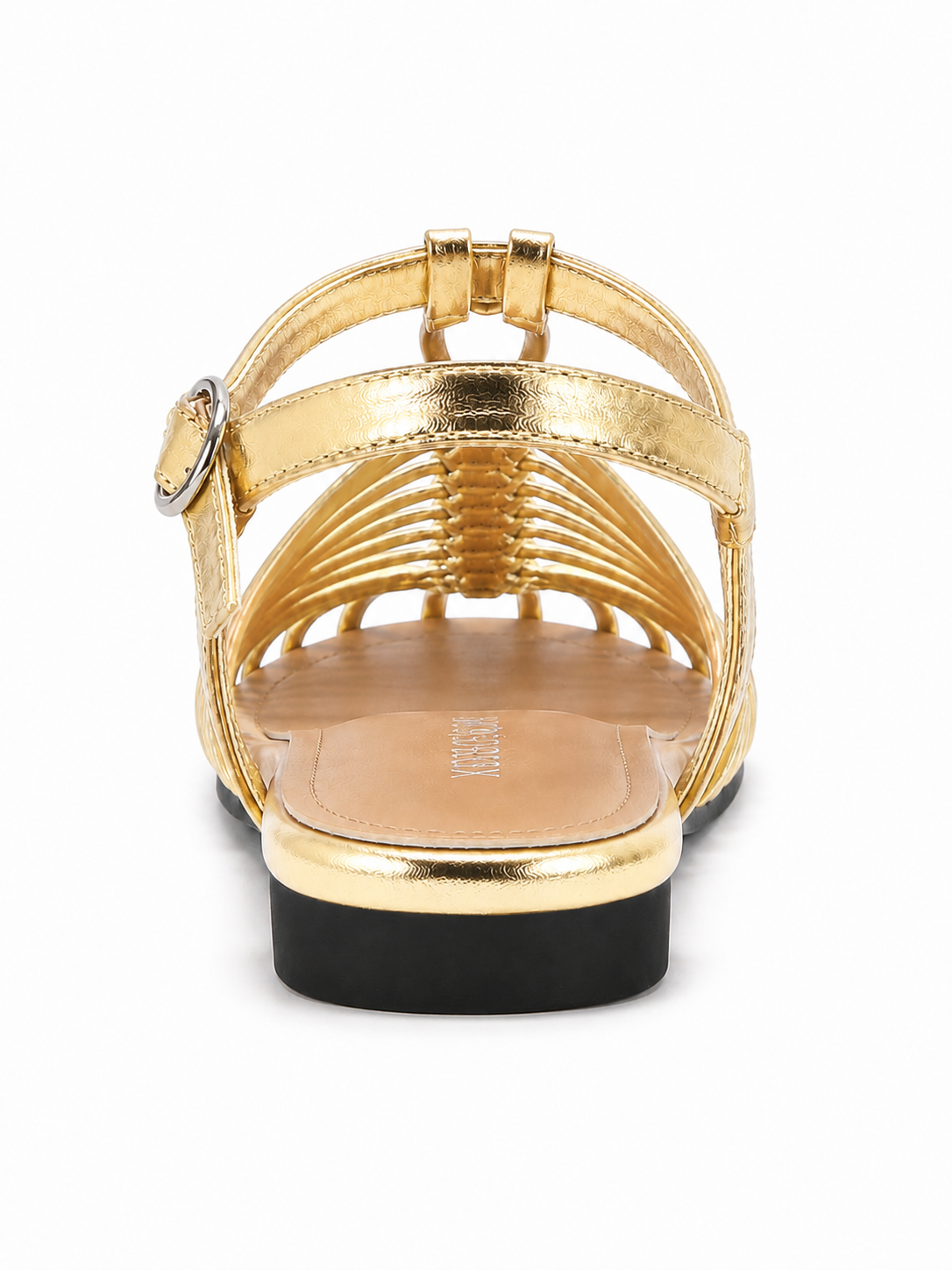 Woven Cage Flat Sandals