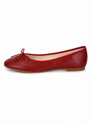 Vintage Ballet Flats for Women – Minimalist Bow Tie Slip On Ballet Shoes | Soft Leather Inspired Everyday Flats