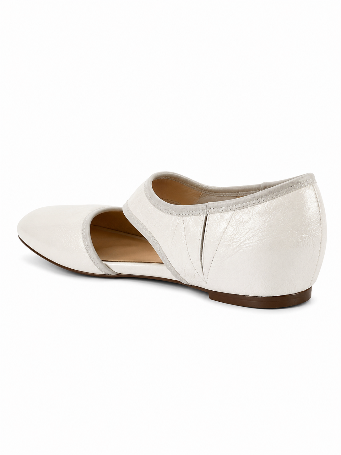 Vintage Cutout Ballet Flats – Square Toe Slip-On Mary Jane Flats for Women