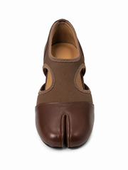 Split-Toe Hidden Wedge Ballet Flats – Minimalist Tabi Comfort Shoes