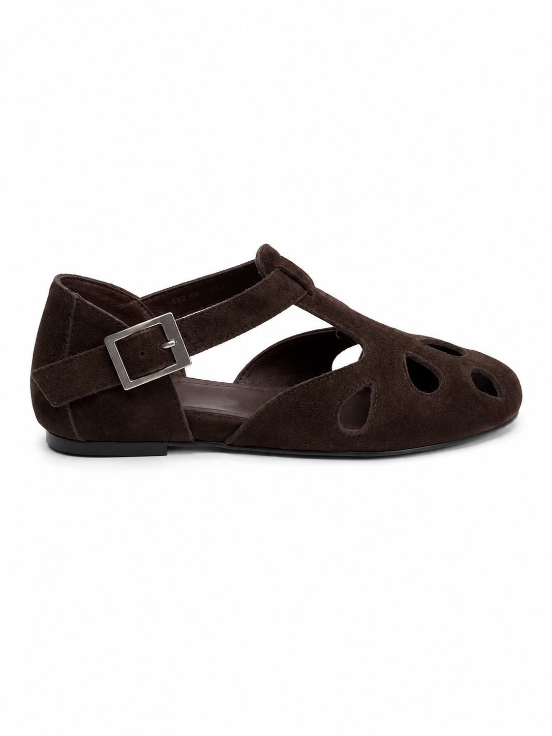 Vintage Cutout Mary Jane Flats – Minimalist T-Strap Ballet Shoes