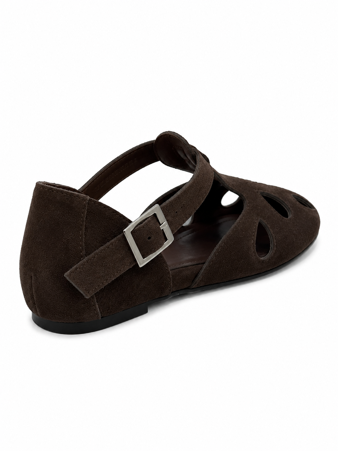 Vintage Cutout Mary Jane Flats – Minimalist T-Strap Ballet Shoes