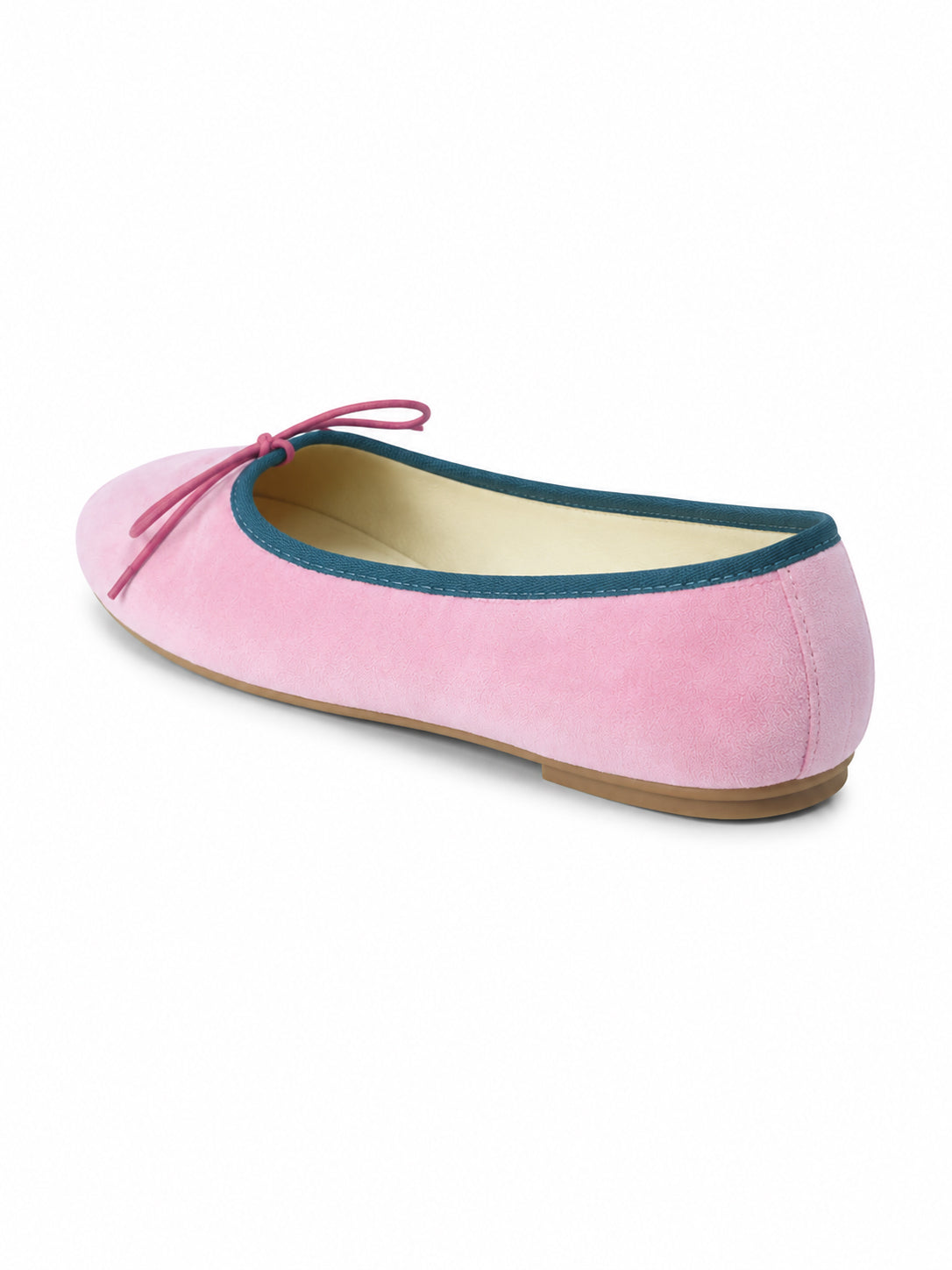 Velvet Ballet Flats for Women – Coquette Suede Bow Slip-On Ballerina Shoes