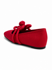 Chinese Knot Ballet Flats – Square Toe Mary Jane Slip On Shoes