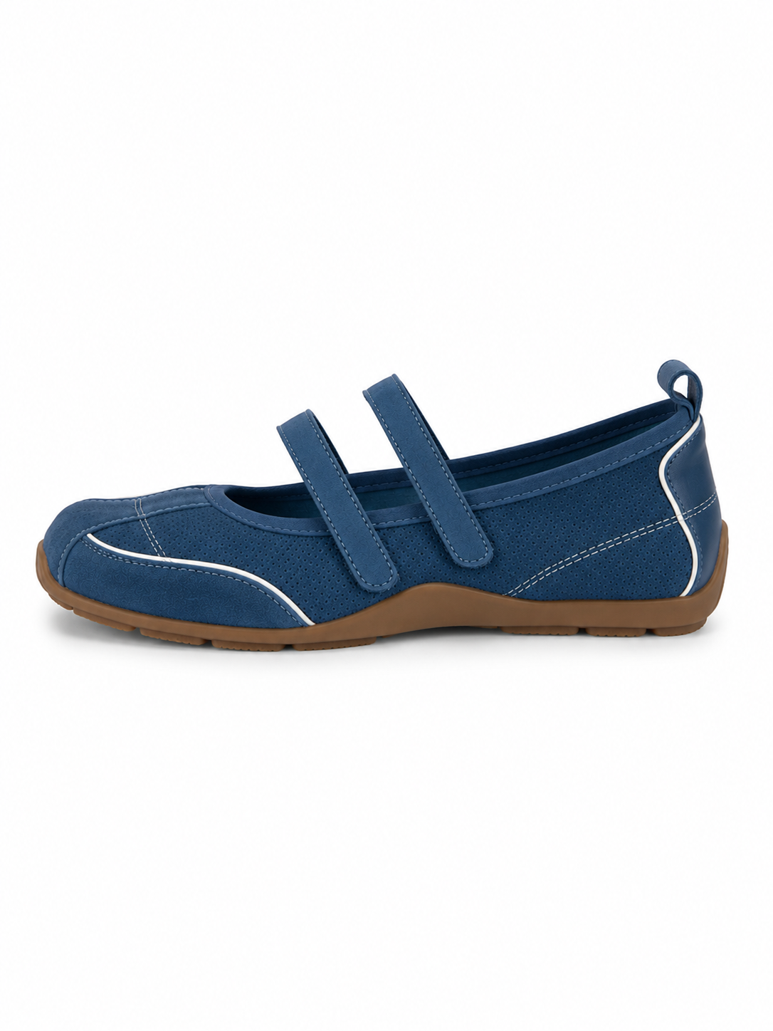 Retro Sport Mary Jane Flats – Double Strap Comfort Ballet Sneakers