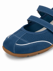 Retro Sport Mary Jane Flats – Double Strap Comfort Ballet Sneakers
