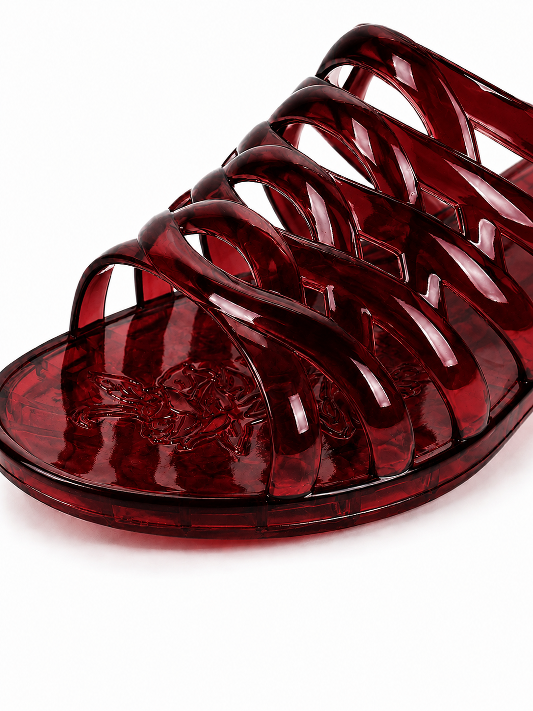 Retro Jelly Wedge Slide Sandals – Y2K Transparent PVC Vacation Slides