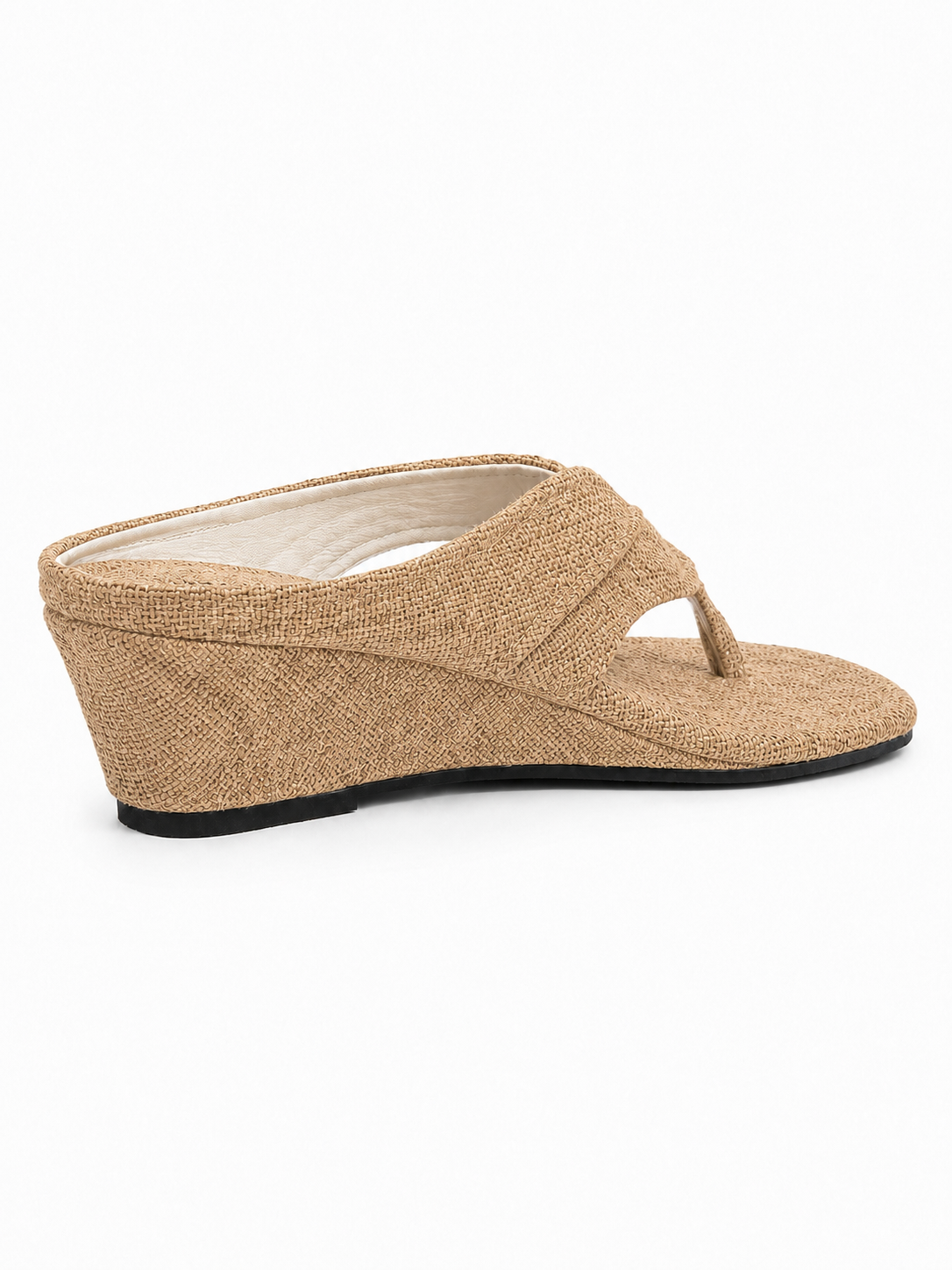 Women’s Wedge Thong Sandals – Square Toe Crisscross Slide Sandals