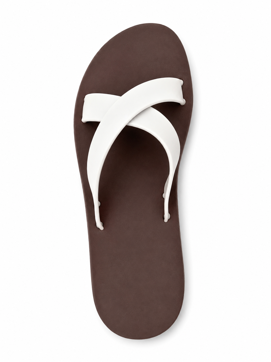 Women’s Criss Cross Rubber Slide Sandals – 100% Solid Rubber Flat Slides