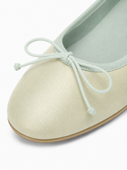 Square Toe Ballet Flats – Soft Leather Bow Flats for Everyday Comfort