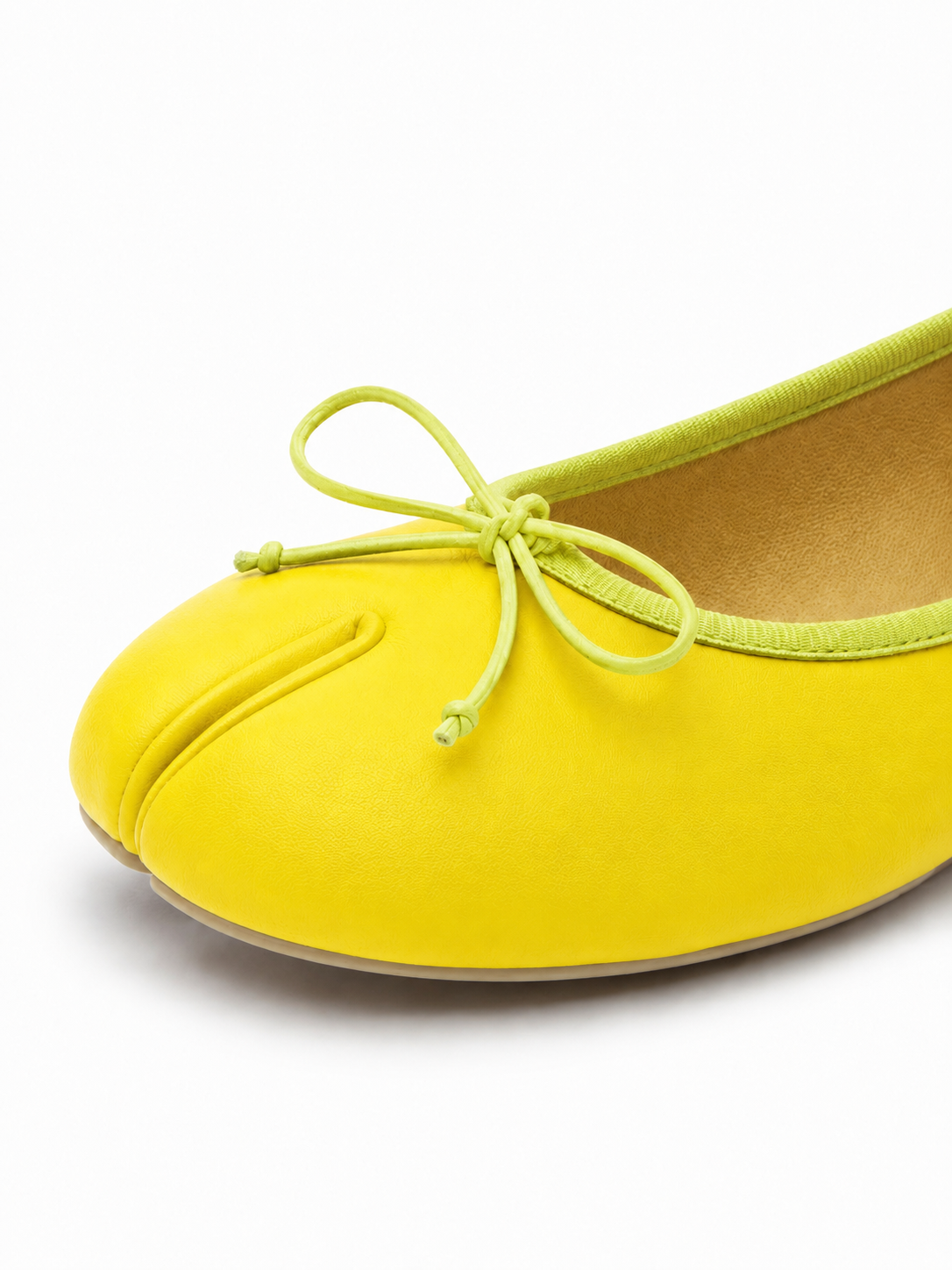 Split-Toe Bow Ballet Flats for Women – Soft Slip-On Shoes