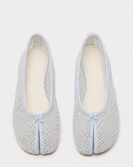Women’s Tabi Mesh Ballet Flats – Breathable Split Toe Bow Flats
