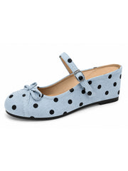Sunny Polka Mary Jane Flats
