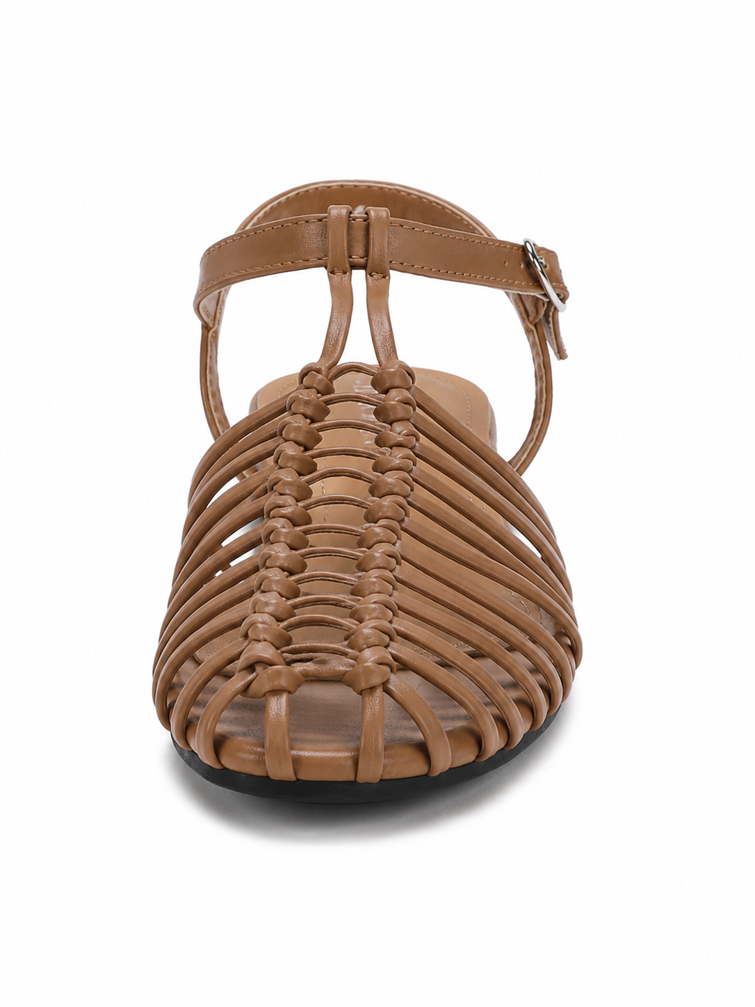 Woven Cage Flat Sandals