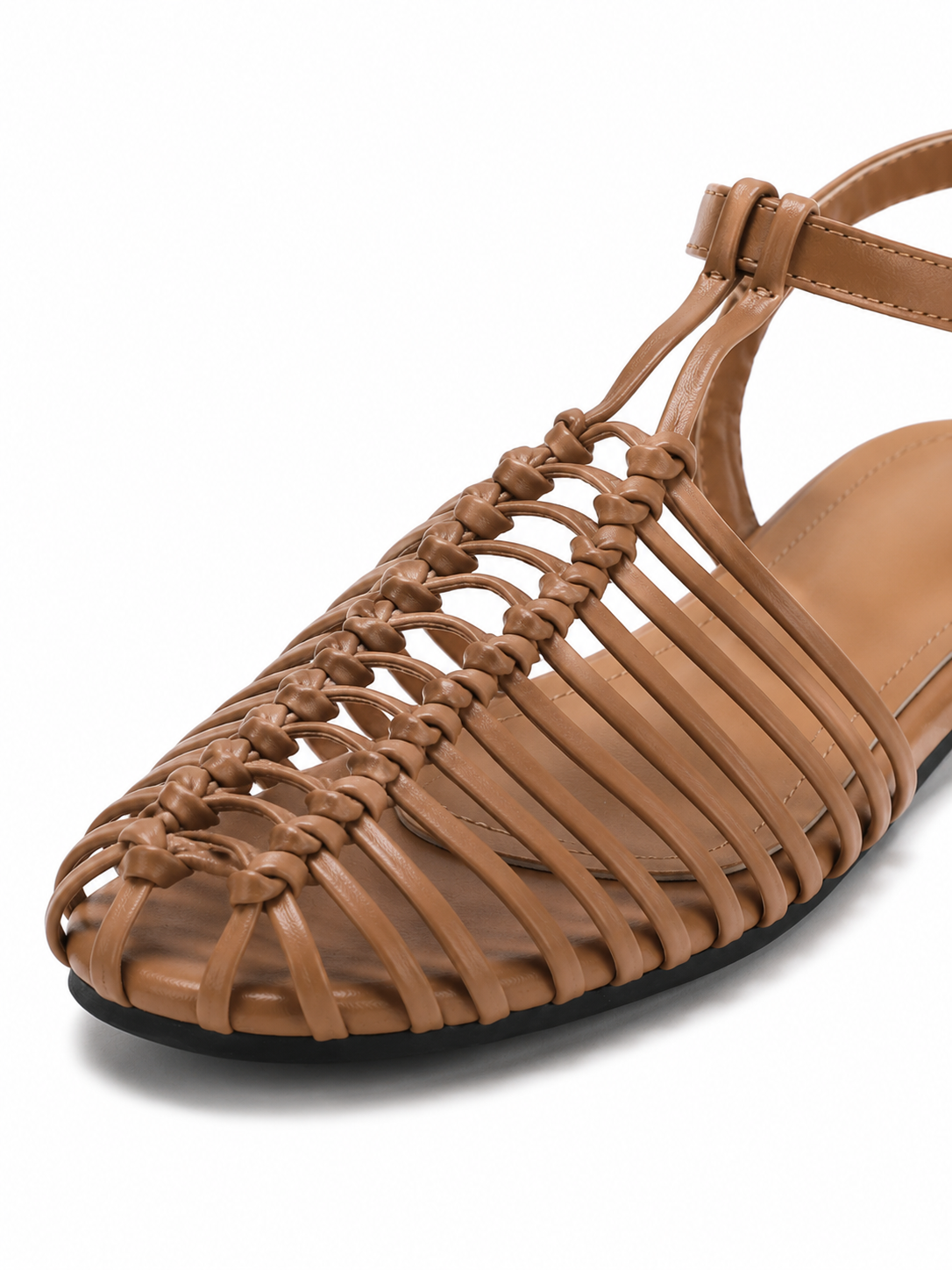 Woven Cage Flat Sandals