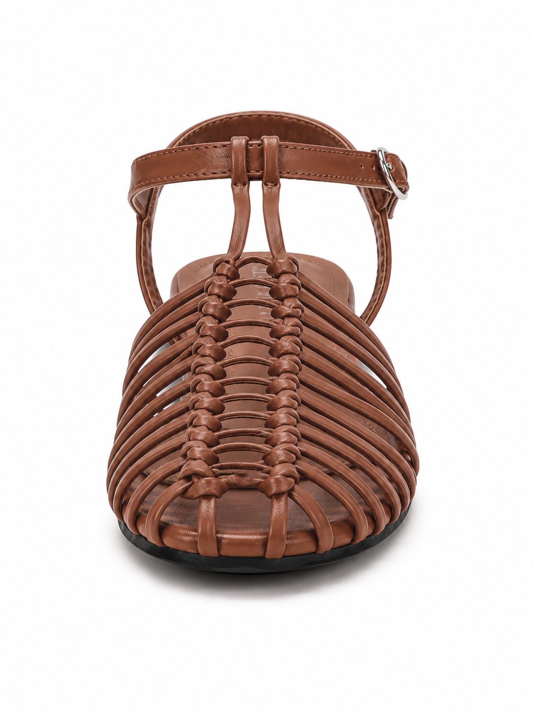 Woven Cage Flat Sandals
